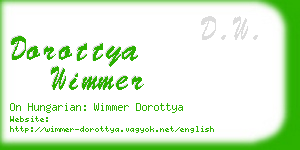 dorottya wimmer business card